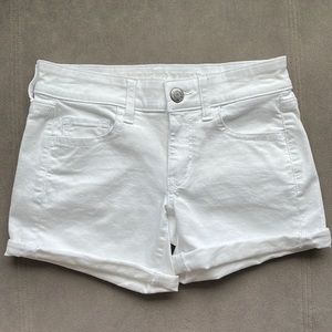 AEO Super Stretch Midi Jean Shorts